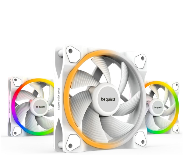 BE QUIET! Light Wings White 120 PWM Triple-Pack 3x120mm BL100 - 1138218 - zdjęcie